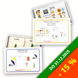 Protiklady + Orientácia v čase: Dni v týždni | Balík so zľavou 15% | 158 veľkých kariet