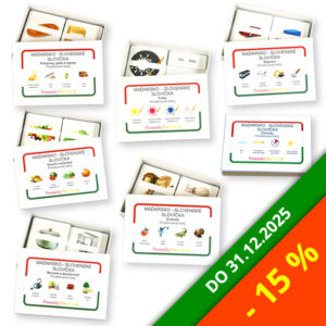 Maďarsko-slovenské slovíčka | Magyar-szlovák szavak | 914 kariet | Balík 7 učebných pomôcok pre ZŠ so zľavou 15%