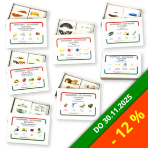 Maďarsko-slovenské slovíčka | Magyar-szlovák szavak | 914 kariet | Balík 7 učebných pomôcok pre ZŠ so zľavou 12%