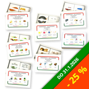 Maďarsko-slovenské slovíčka | Magyar-szlovák szavak | 914 kariet | Balík 7 učebných pomôcok pre ZŠ so zľavou 25%