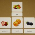 Anglické slovíčka – Ovocie a zelenia - Priraďovacie karty
