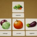 Anglické slovíčka – Ovocie a zelenia - Priraďovacie karty