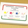 Maďarsko-slovenské slovíčka - Farby | Priraďovacie karty (30ks)
