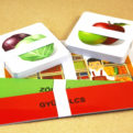 Zöldség és gyümölcs | Hozzárendelő kártyák | 92 kártyák